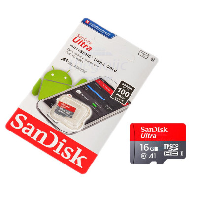 Thẻ nhớ Micro SDHC Sandisk 16GB Class10 Ultra Ghi 10Mb s Đọc 48Mb s