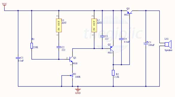 Mạch Cảm Biến Dò Kim Loại Không Tiếp Xúc