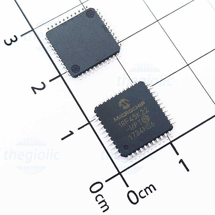 PIC18F45K22-I/PT, 8-Bit PIC Microcontroller, 64MHz, 32KB FLASH, 44-TQFP ...