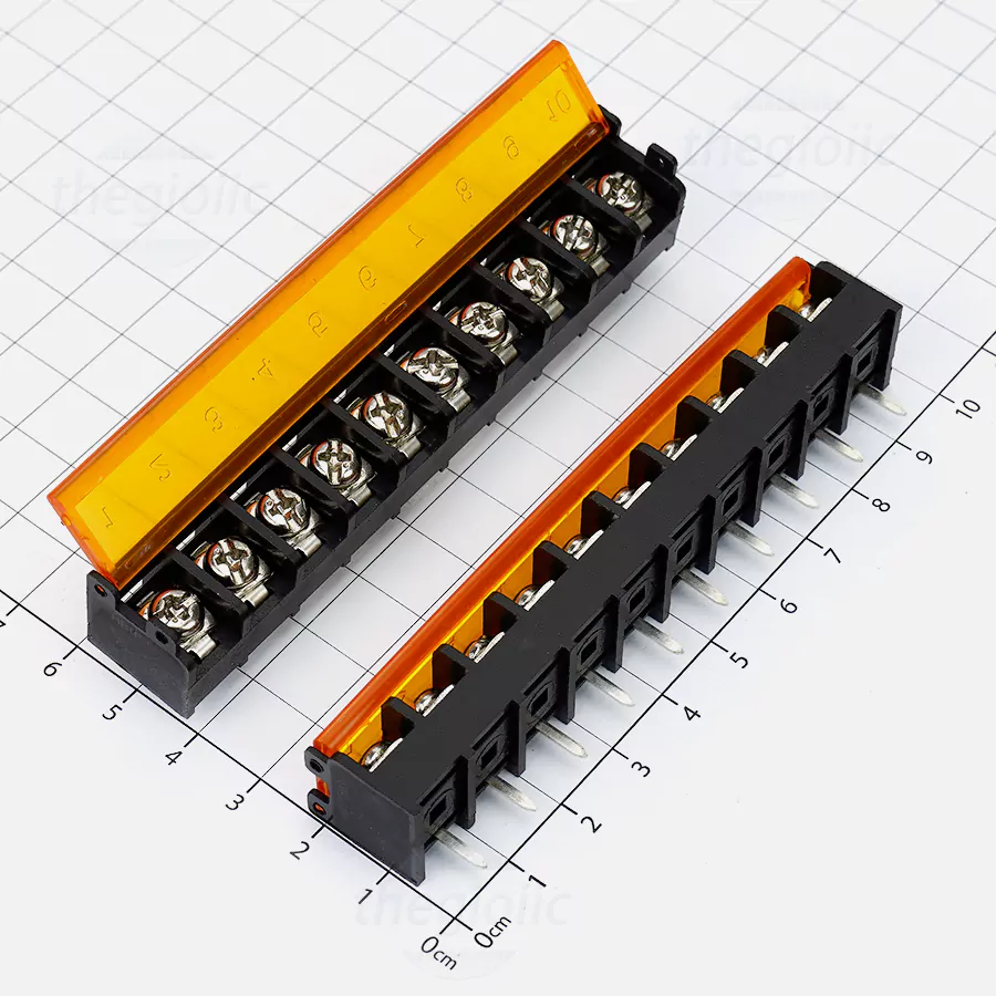 HB9500-10 Terminal Khối Hàn PCB 10 Cực 25A 300V 9.5mm, 300V 25A