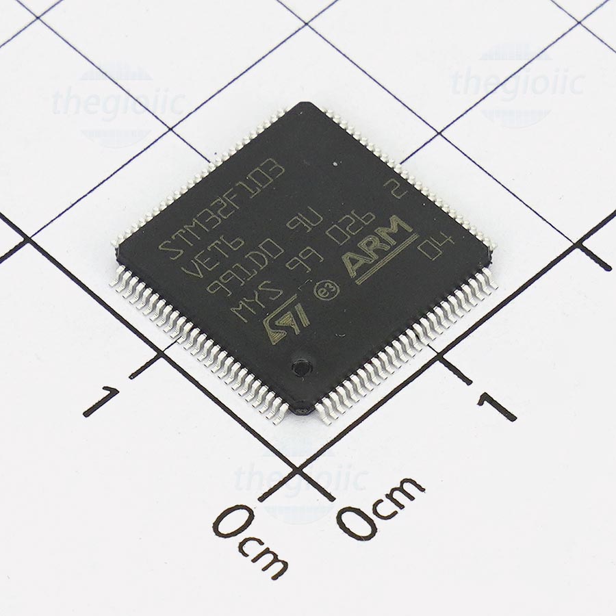 Stm32f103vet6 32 Bit Arm Cortex M3 Microcontroller 72mhz 512kb Flash