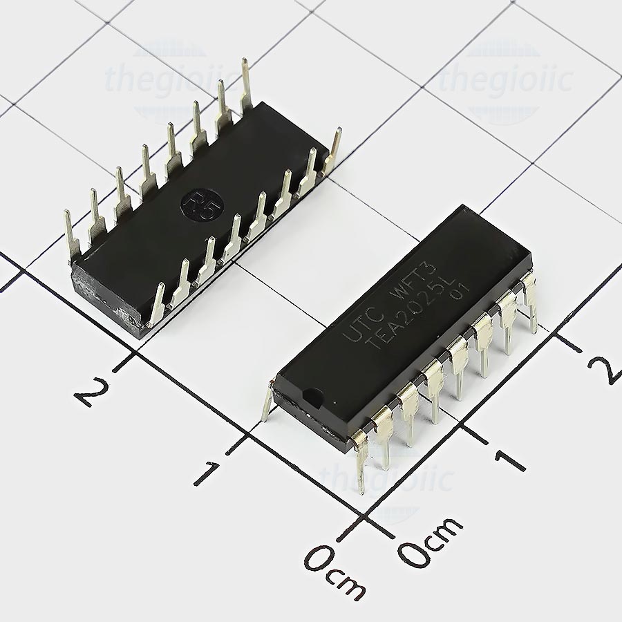 TEA2025L IC Amplifier Audio 4.7W Mono, 16DIP Điện áp 312 V, Số chân 16