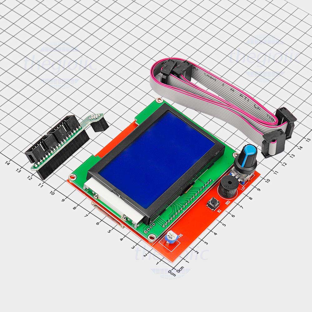 LCD 12864 3D Ramps, LCD Hiển Thị điều Khiển Cho In 3D Printer Kit Reprap