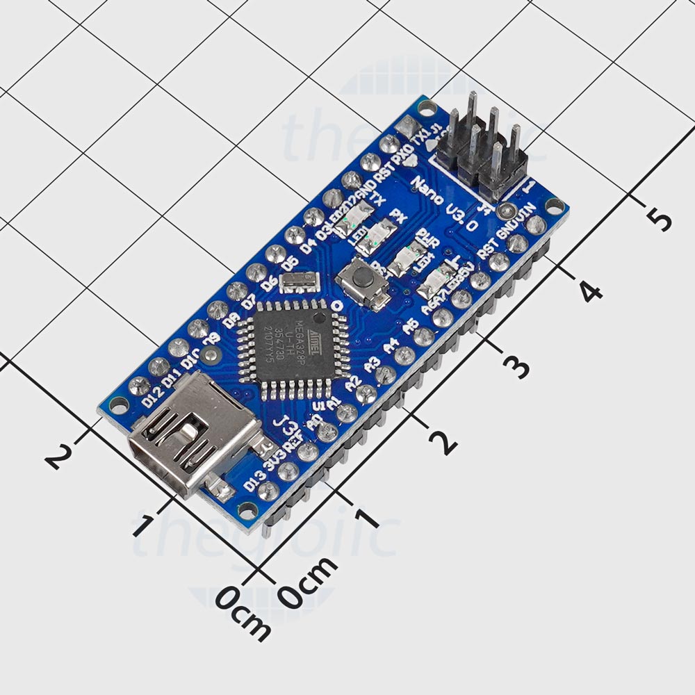 Arduino Nano Ft232rl Atmega328p Ic Atmega328p Au điện áp 5v Usb Hoặc 6 9vdc Dòng Gpio 40ma 0013