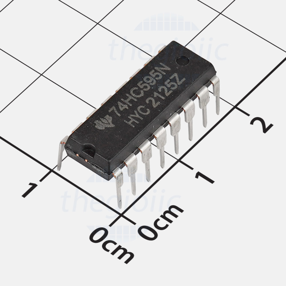 74hc595n Cn Ic Shift Register 1 Element 8 Bit Tri State 16 Dip Điện áp