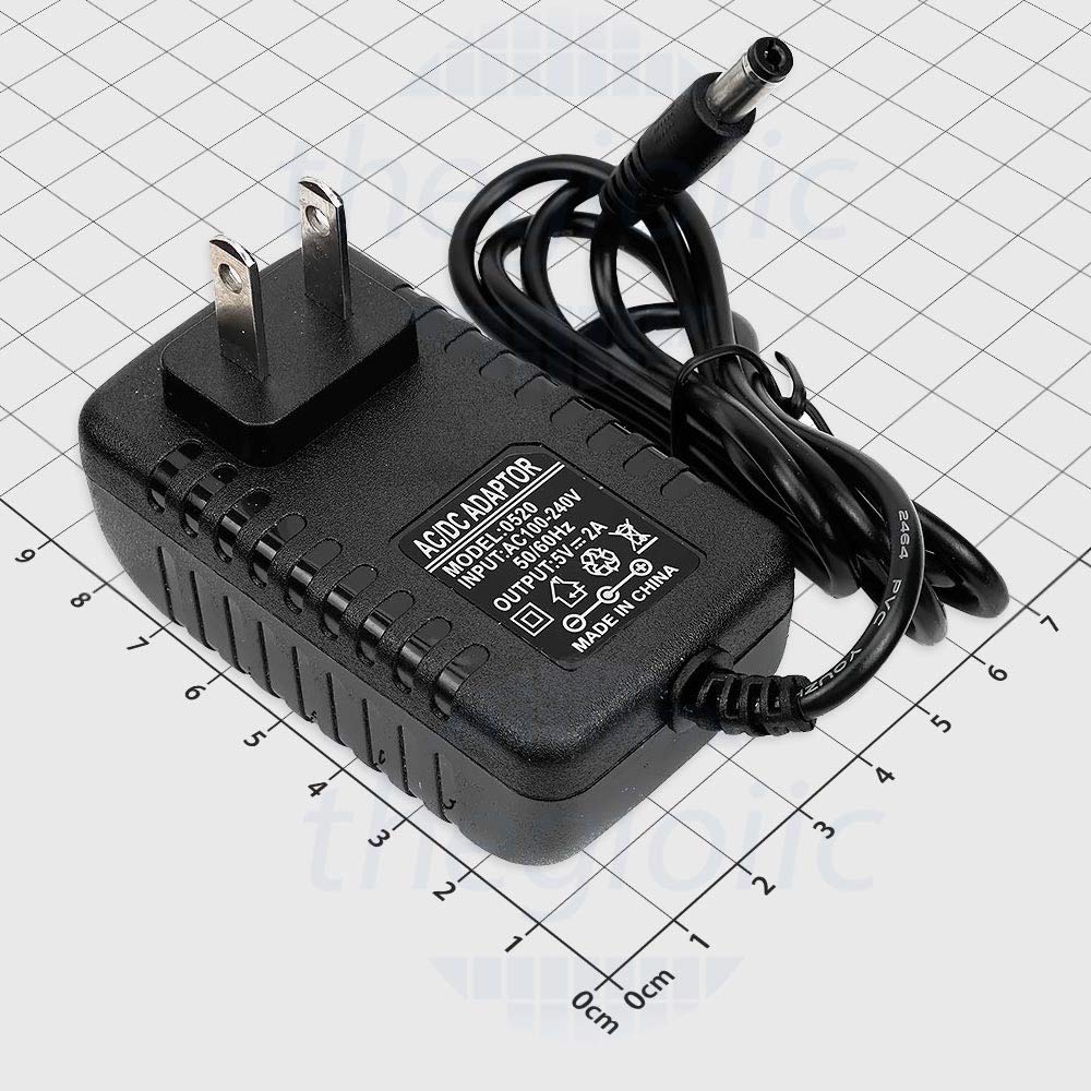 Nguồn Adapter 5V 2A Đầu DC  Dài 1m, Vào: 100~240VAC, ra: 5VDC 2A