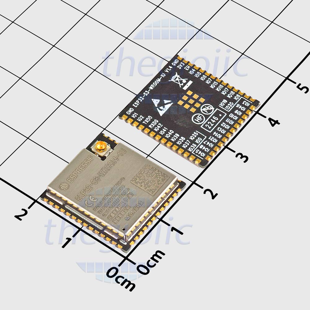 ESP32-S3-WROOM-1U-N8R2 Module WiFi Bluetooth 8MB Flash, 2MB SRAM 2.4GHz