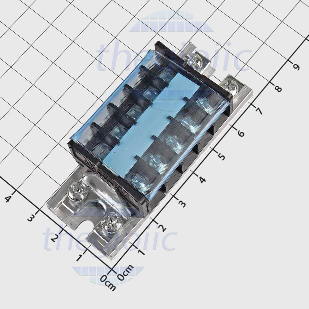 TD1505 Cầu Đấu Điện, Terminal Khối Tủ Điện 5 Cực 15A 600V 22mm 15A 600V