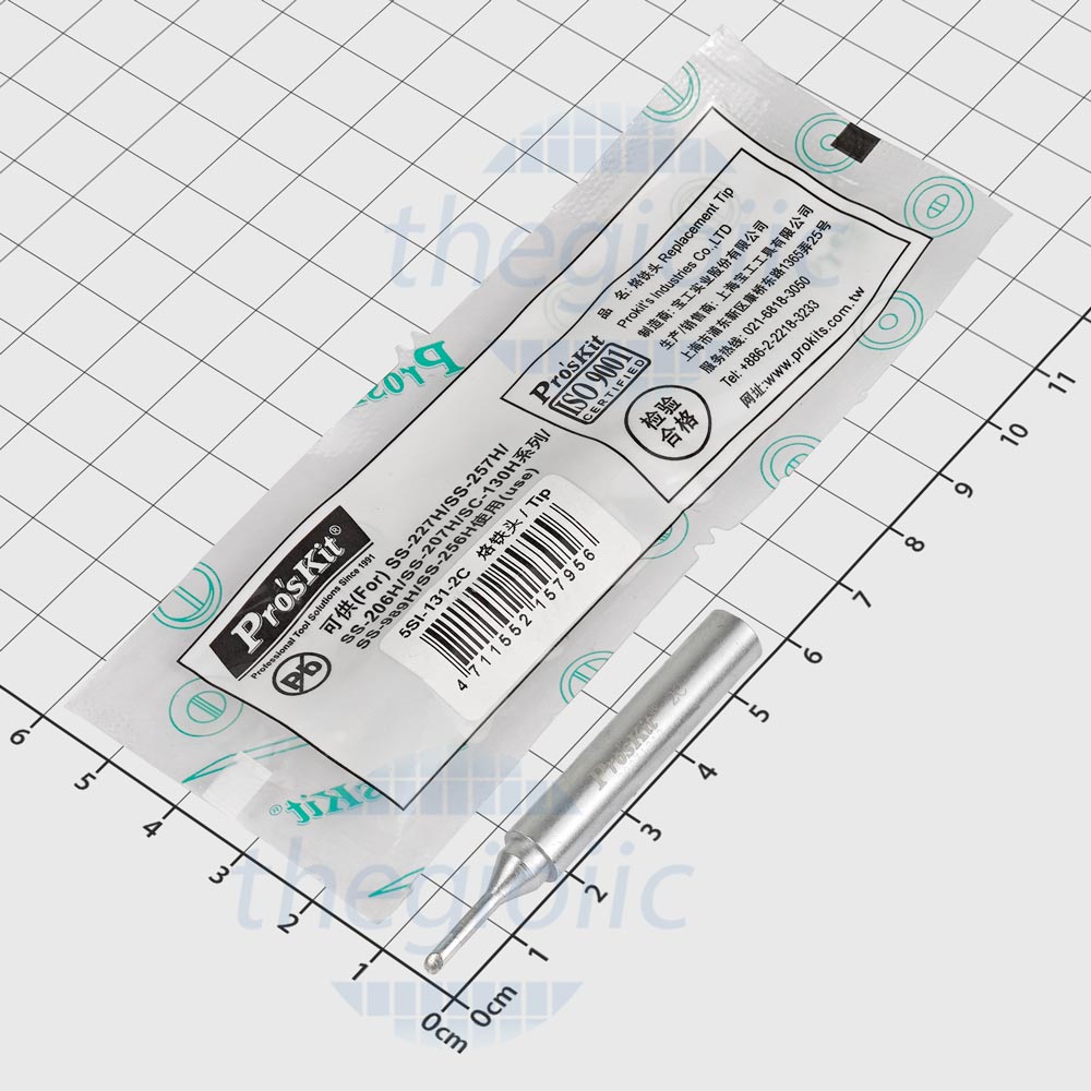 5SI-131-2C Đầu Mũi Hàn, Típ Hàn Pro'skit 2mm Dài: 55.4mm