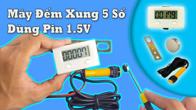 Máy Đếm Xung 5 Số Dùng Pin 1.5V