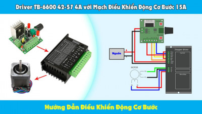 TB6600 Bộ Điều Khiển Động Cơ Bước 42-57 4A