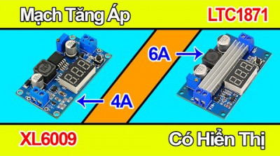 XL6009, LTC1871 Mạch Tăng Áp 4A Có Hiển Thị