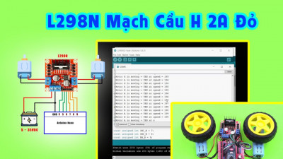 L298N Mạch Cầu H 2A Đỏ