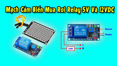 Mạch Cảm Biến Mưa Rơi Relay