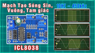 ICL8038 Mạch Tạo Tín Hiệu Sóng Vuông, Sin, Tam Giác