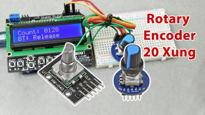 Arduino | Roraty Encoder, Volume Xoay 360 Độ 20 Xung