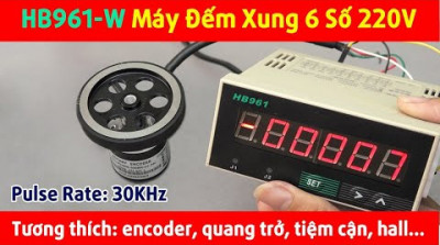 HB961-W Máy Đếm Xung 6 Số 220V