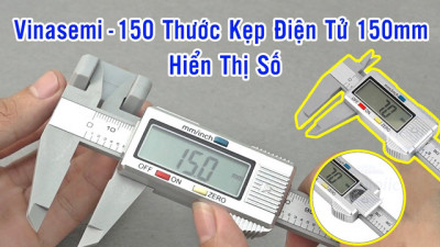 Vinasemi-150 Thước Kẹp Điện Tử 150mm Bằng Nhựa Hiển Thị Số