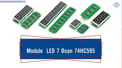 Module 2/3/4/8 LED 7 Đoạn 74HC595