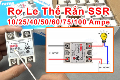 Fotek rơ le thể rắn ssr công suất cao, 10~100 Ampe